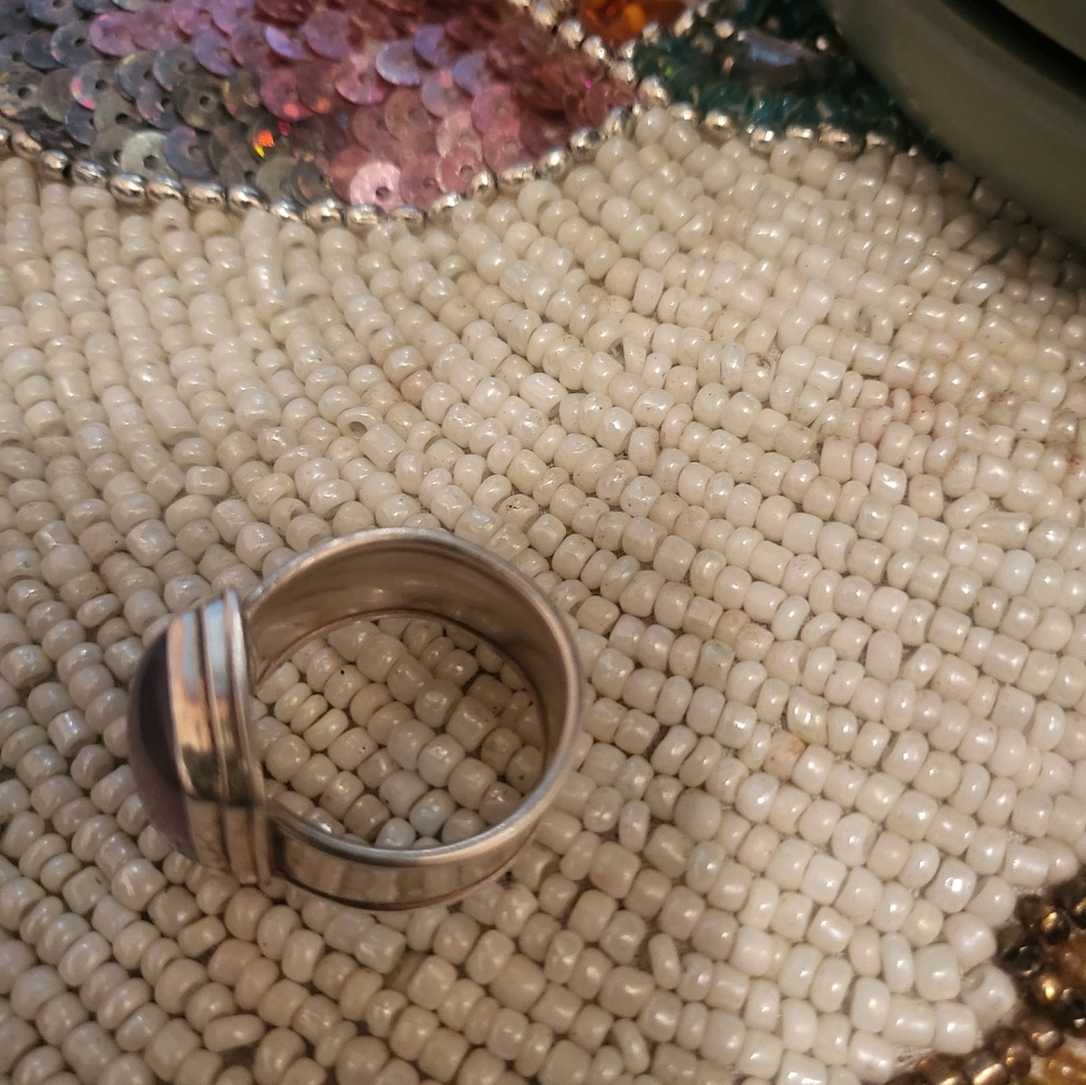 Rose Quartz Silver Ring - Picture 7 of 9